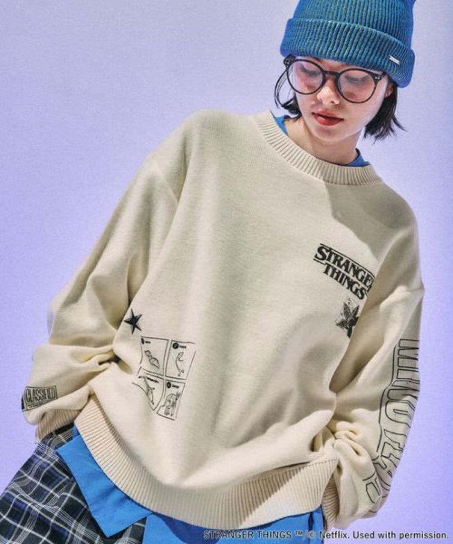 ストレンジャーシングス　 niko and ニコアンド　アソートモチーフニット