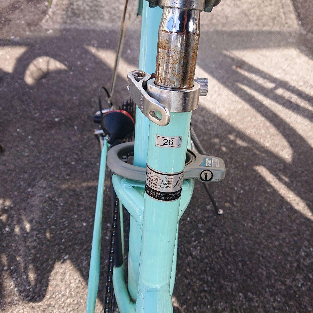 【こじろう】自転車 シティサイクル 26インチ ミントグリーン 女の子