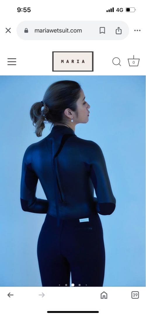 MARIA WETSUIT ウエットスーツ　セミドライウェットスーツ 黒 長袖
