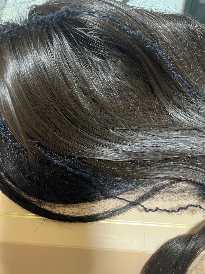 ピンクエイジ 手植えトップカバー)リアルスキン シースルーバング ゆるふわカール