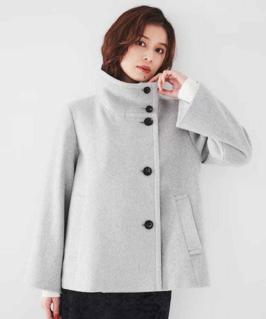 UNTITLED 2024AW 2WAYウールショートコート スーパー100’S