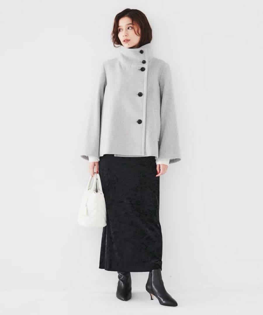 UNTITLED 2024AW 2WAYウールショートコート スーパー100’S