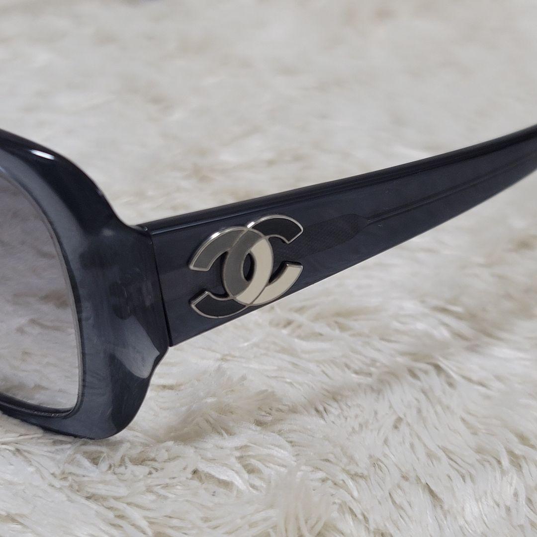 CHANEL シャネル サングラス ココマーク グレー ケース保存袋付き