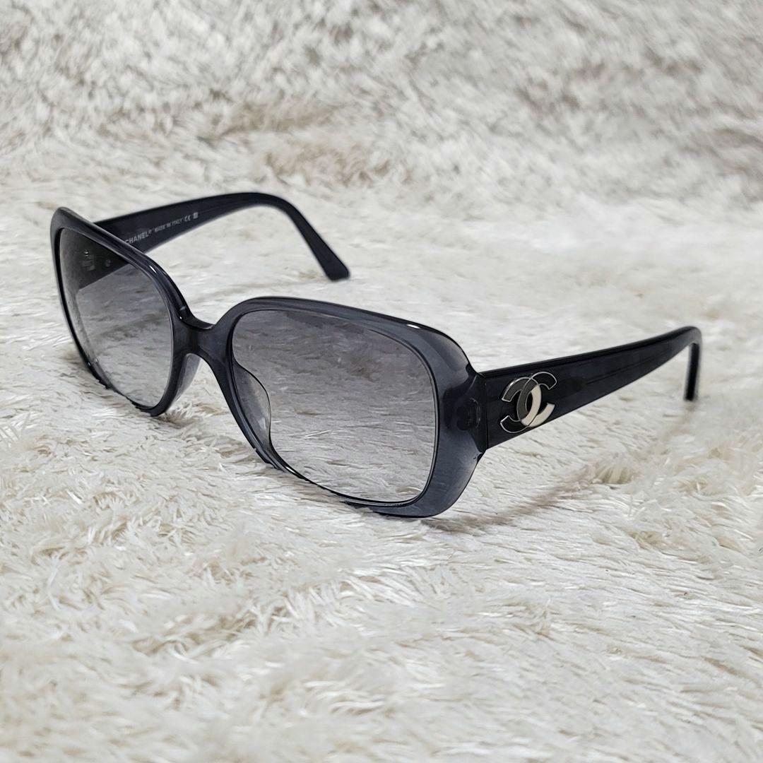 CHANEL シャネル サングラス ココマーク グレー ケース保存袋付き