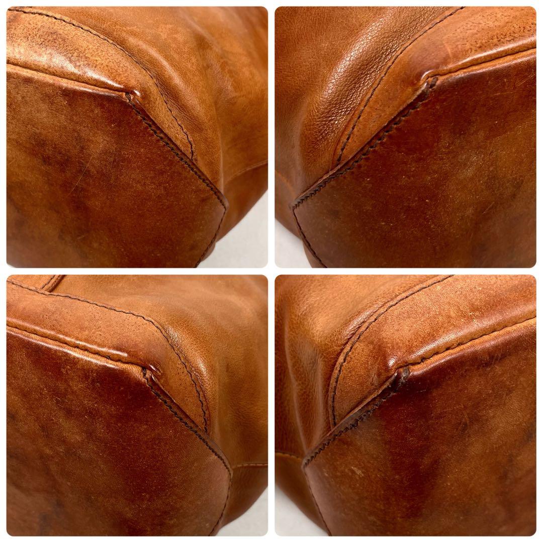 ゲンテン　ショルダーバッグ　2way トート　オールレザー　大容量　ビジネス