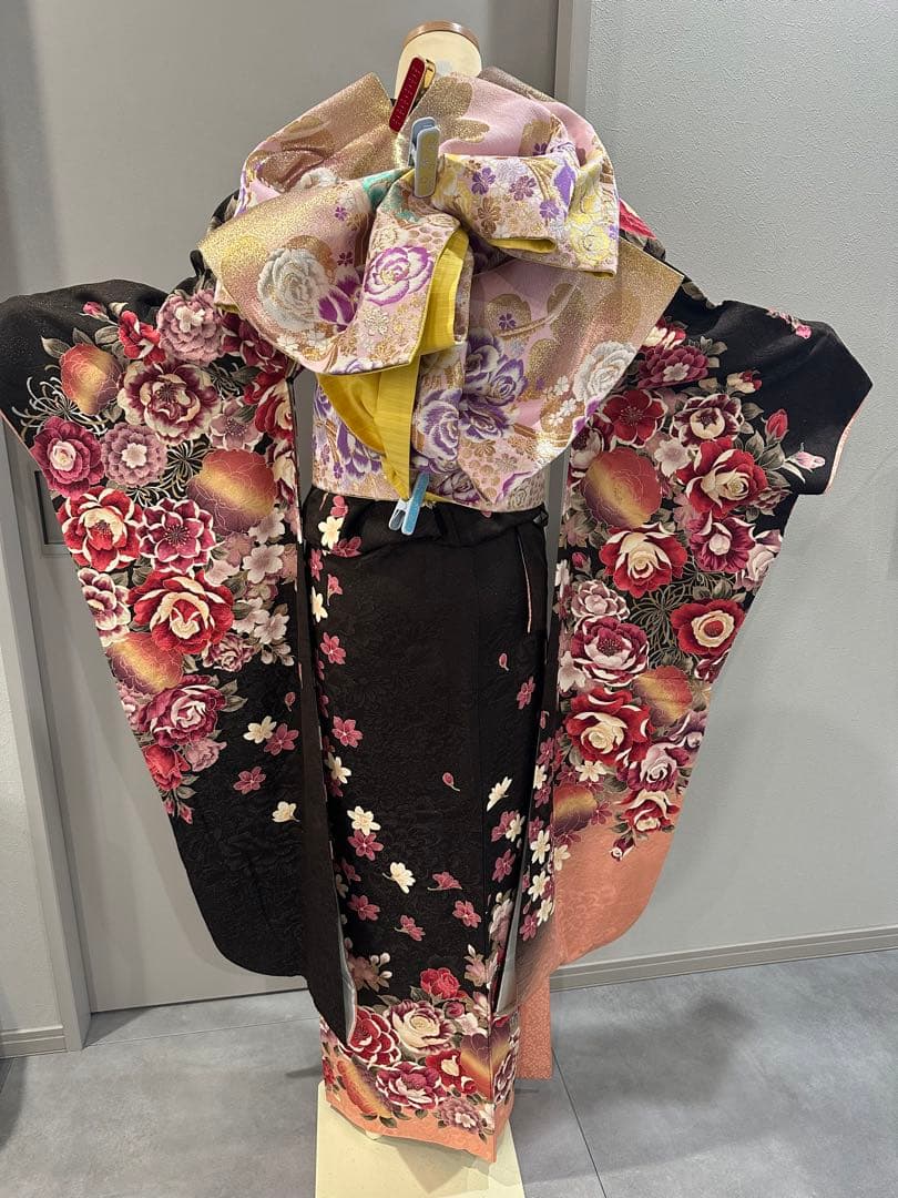 正絹　振袖　セット