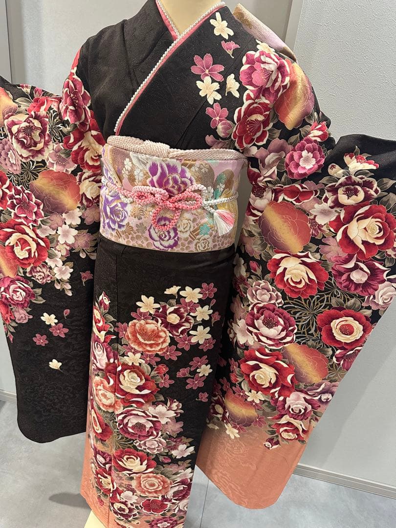 正絹　振袖　セット