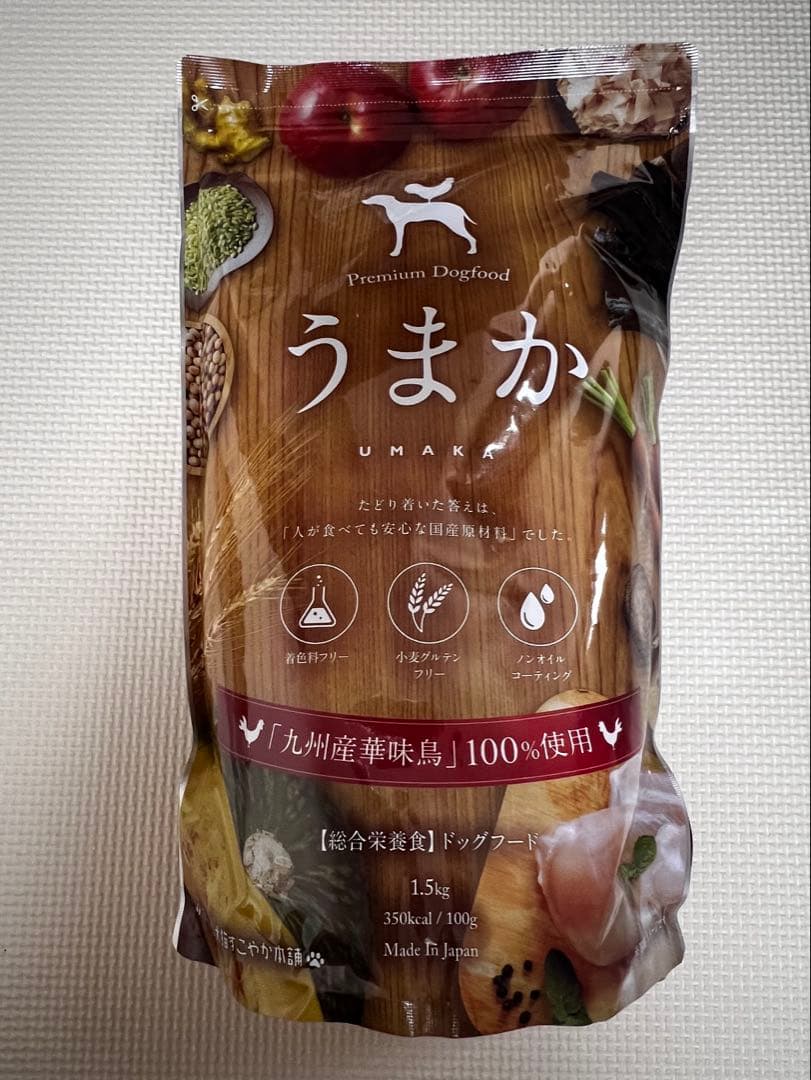 【新品・未開封】 うまか ドッグフード 1.5kg×6袋セット