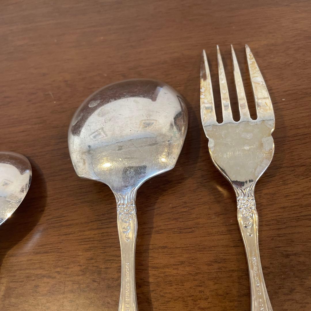 光和陶器Silver France カトラリーセット 洋白銀器 １７点