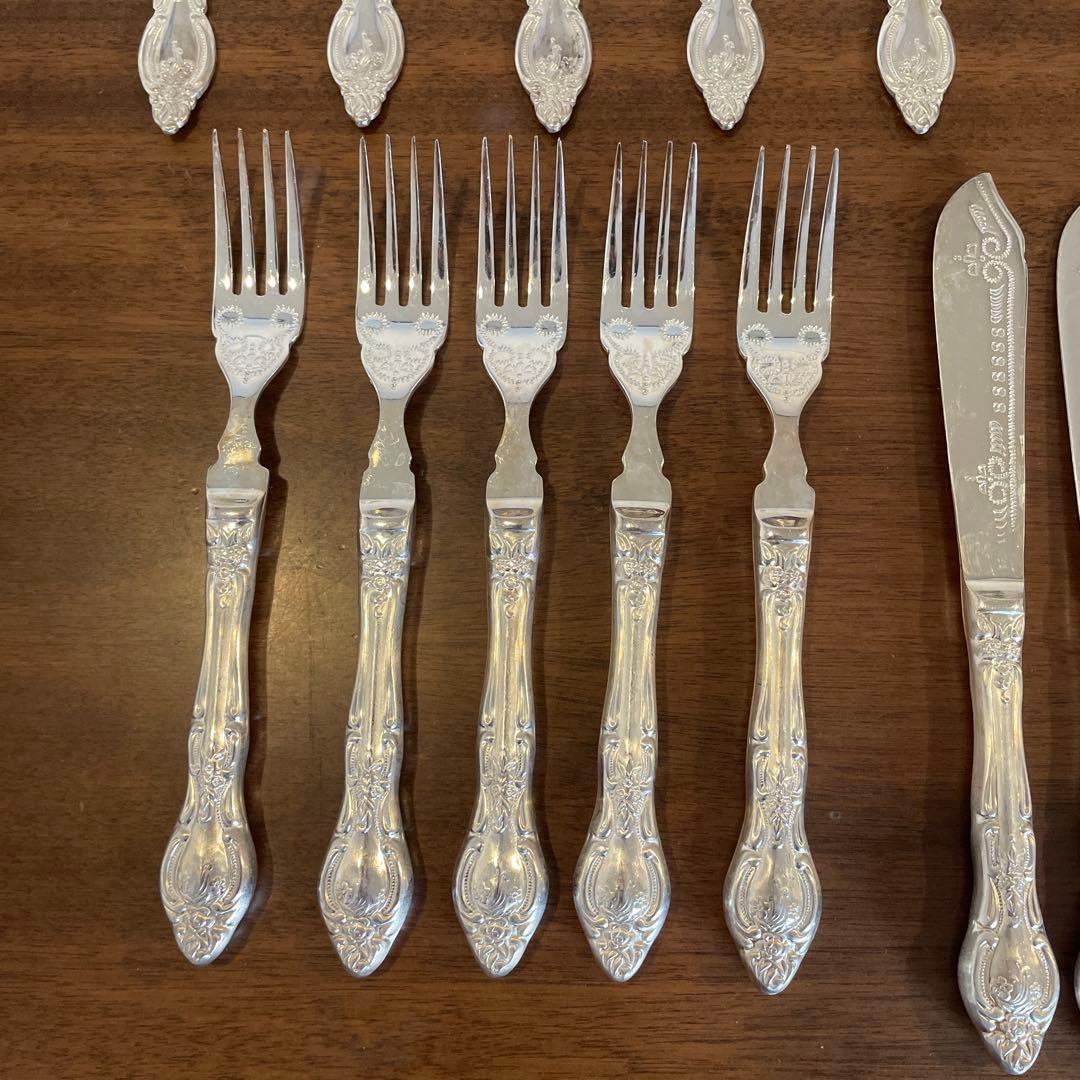 光和陶器Silver France カトラリーセット 洋白銀器 １７点