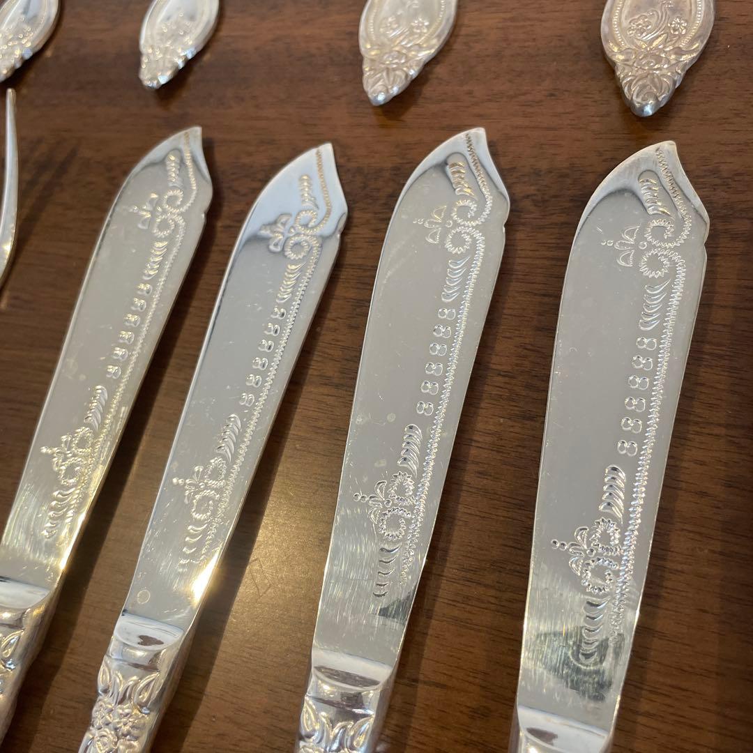 光和陶器Silver France カトラリーセット 洋白銀器 １７点