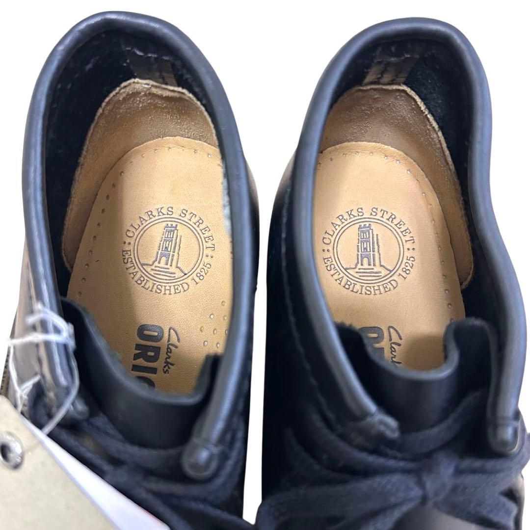 miesvdr Clarks ワラビーブーツ　レザー　ブラック　25.5㎝