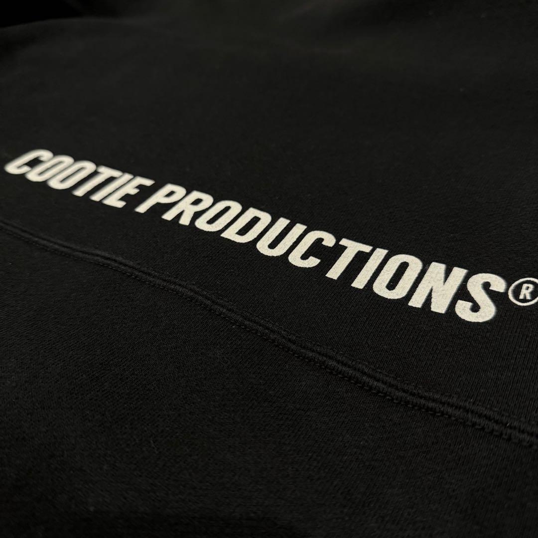 美品‼️クーティー COOTIE スウェット ブラック ロゴ L クルーネック 黒