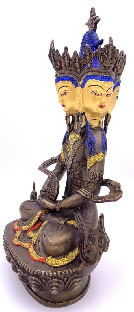 ◆ 希少！！◆四面大日如来（ヴァイローチャナ）像◆仏教　チベット-