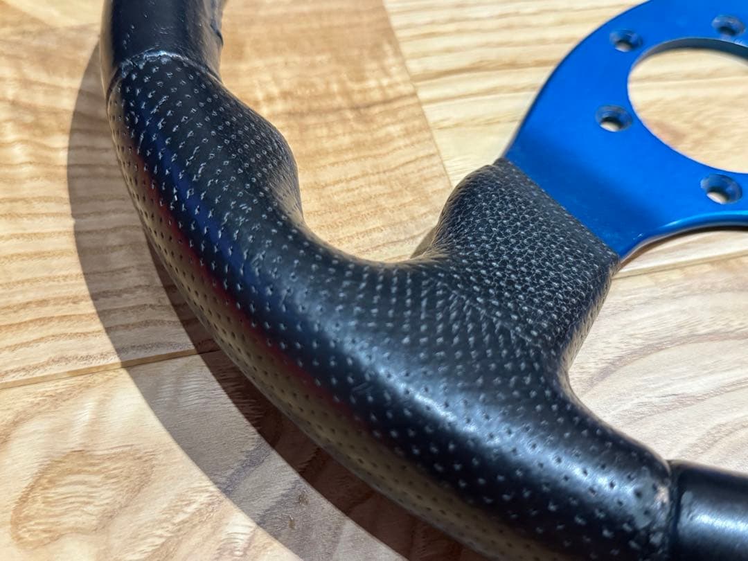 MOMO RACE ステアリング メタリックブルー φ32