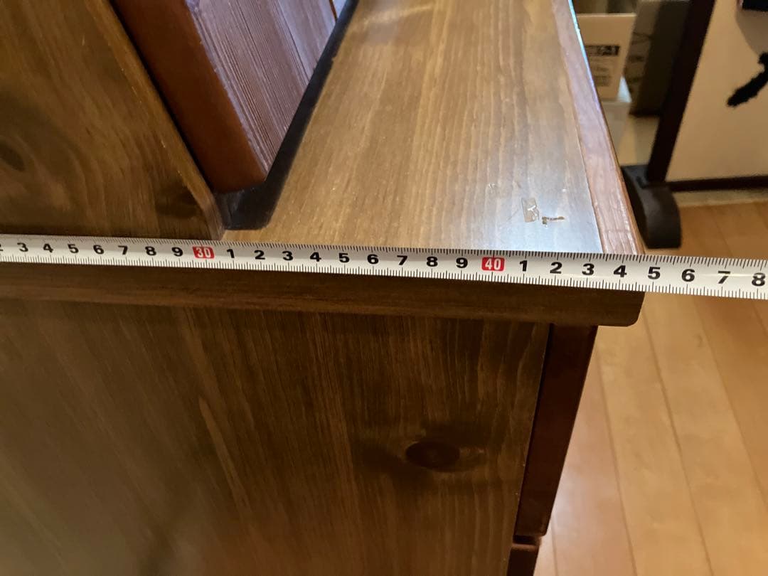 アンティーク　レトロ　チェスト　タンス　収納ラック　木目調　学習机 事務机　本棚