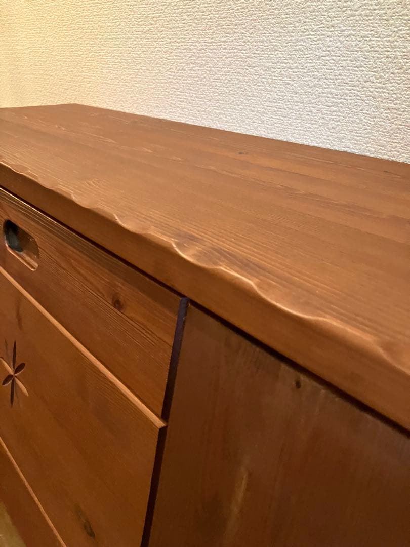 アンティーク　レトロ　チェスト　タンス　収納ラック　木目調　学習机 事務机　本棚