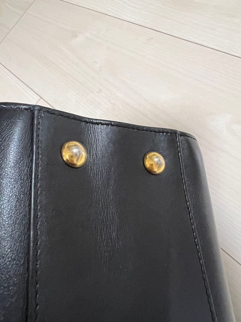 MomoCoco様SAINT LAURENT ブラックレザー ベイビーカバス