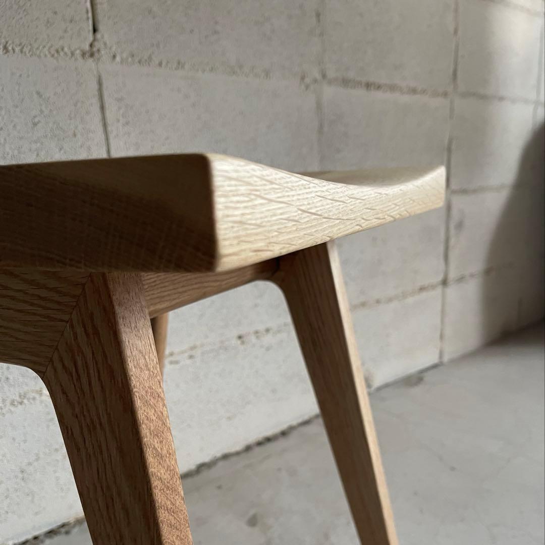 リフレッシュタイプチェア　ロータイプ　オーク無垢材　ウチダ　ナチュラル色