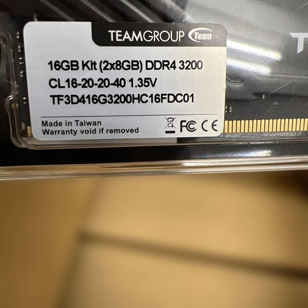 メモリー 205Team RGB DDR4 3200MHz (PC4-25600)16GB