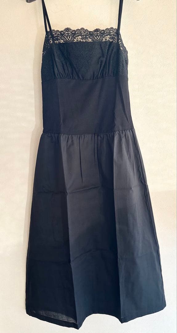 専用です！IKUKO イクコ ブラックレースキャミソールワンピース