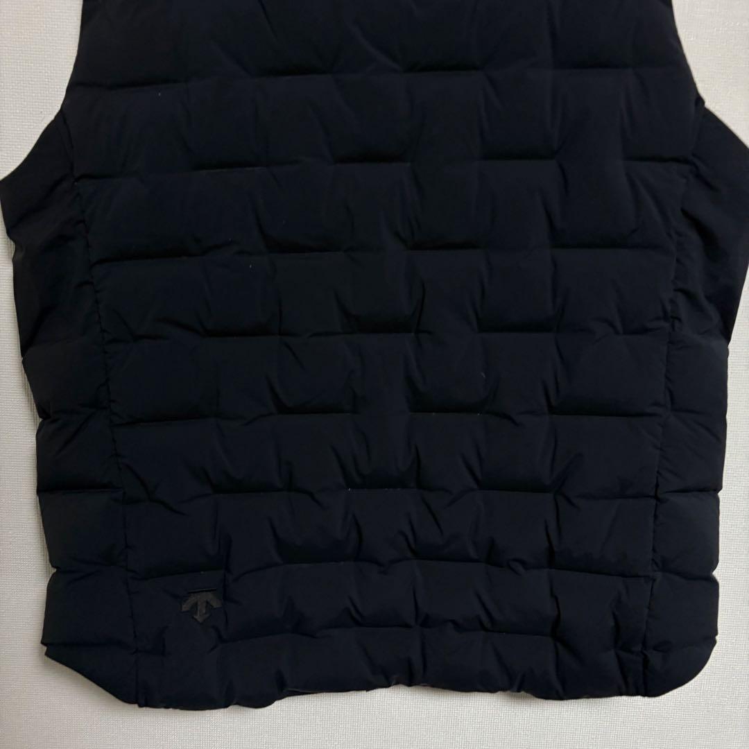 【極美品】デサントオルテライン ダウンベスト ダークネイビー Ｌ