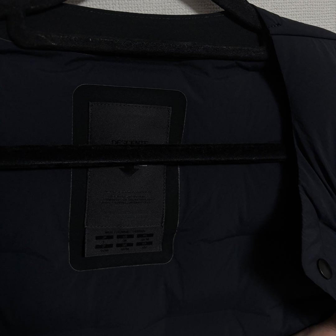 【極美品】デサントオルテライン ダウンベスト ダークネイビー Ｌ