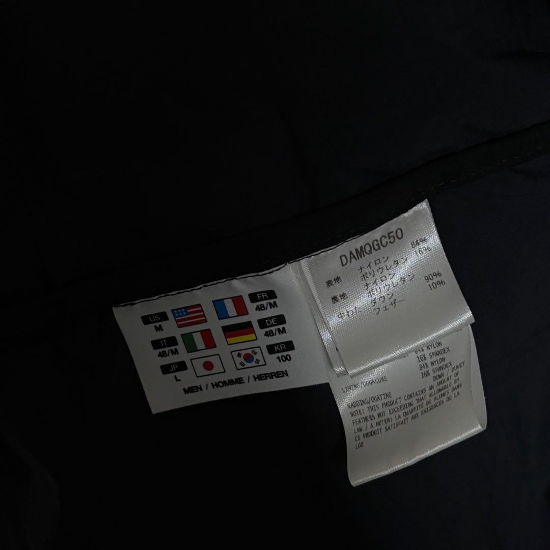 【極美品】デサントオルテライン ダウンベスト ダークネイビー Ｌ