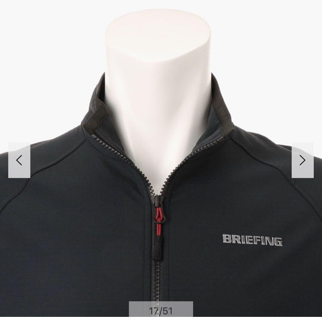 24AW ブリーフィングゴルフ　ストームフリースブルゾン黒L