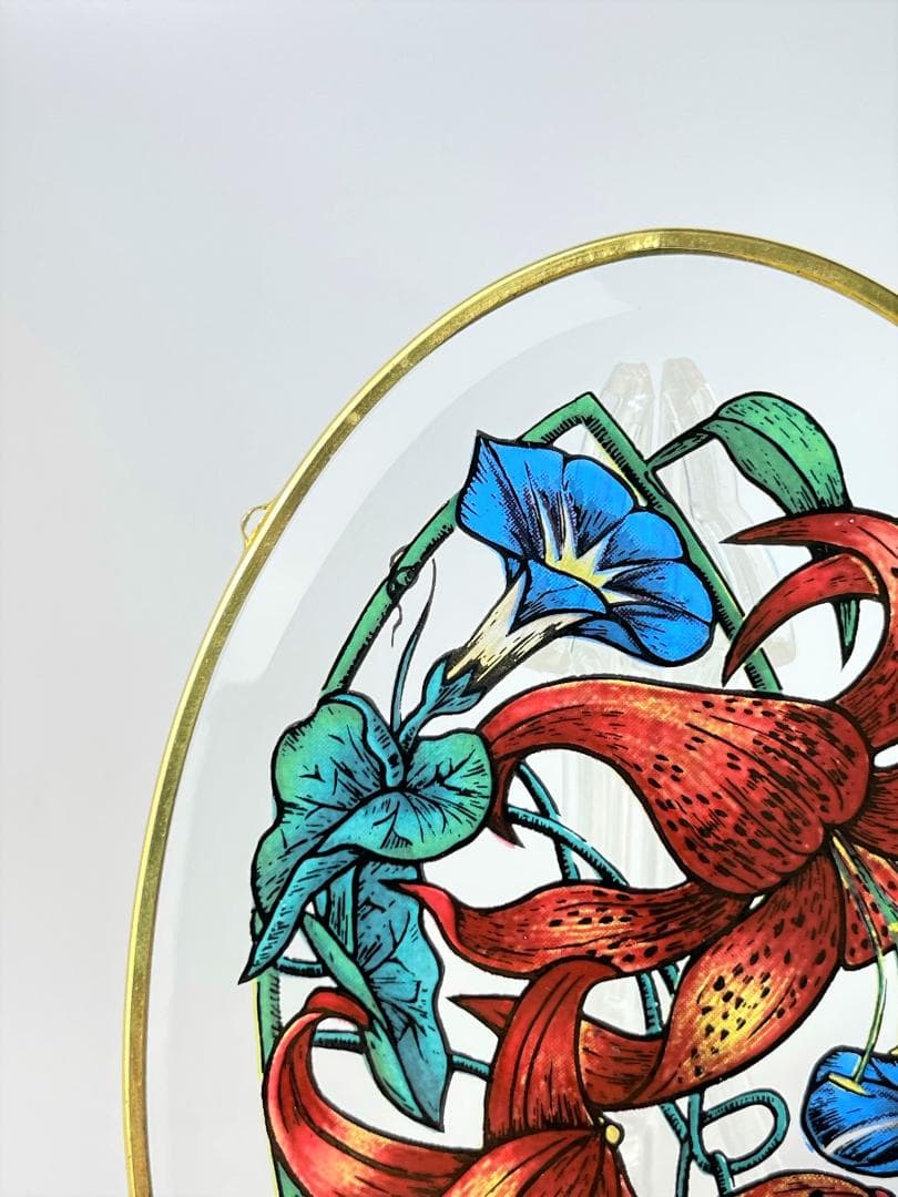 グラスマスターズ社 ステンドグラス 蝶と花