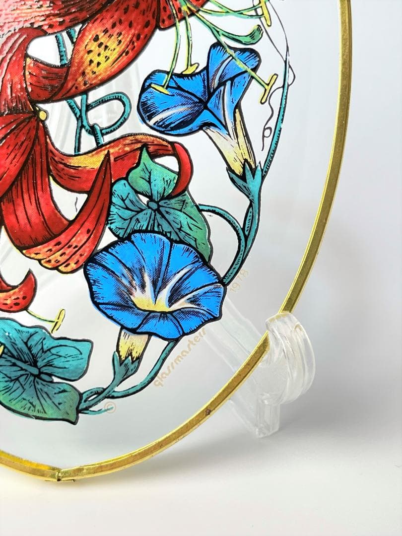 グラスマスターズ社 ステンドグラス 蝶と花