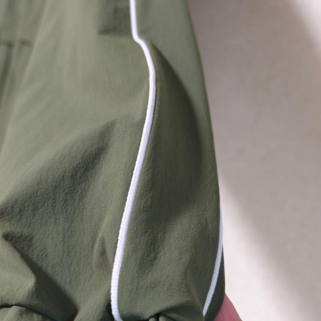 CRONOS ハーフジップ ナイロンジャケット オリーブグリーン Mサイズ
