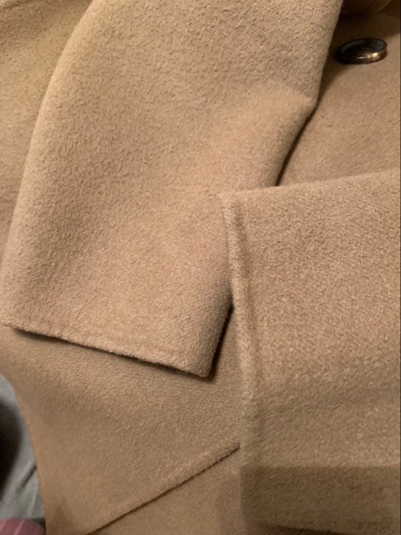 S Max Mara エスマックスマーラ ダブルブレスト ピーコートキャメル