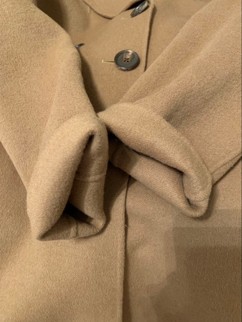 S Max Mara エスマックスマーラ ダブルブレスト ピーコートキャメル