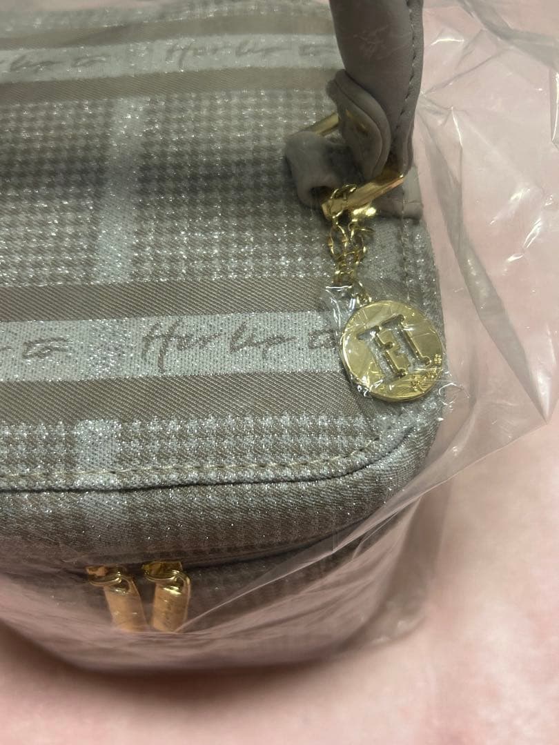 バッグ HLT Jacquard Vanity Bag Pink Herlipto