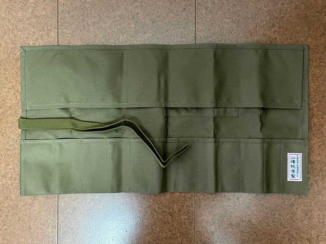 【未使用品】一澤帆布製 道具巻き 95 オリーブ