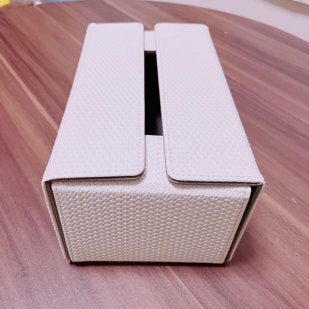 【新品】レザー ティッシュ ボックス ホルダー リバーシブル