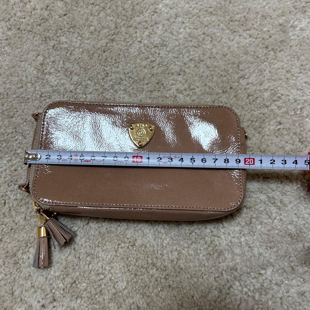 ATAO アタオ アミュレット ローズクォーツ ショルダーウォレット エナメル