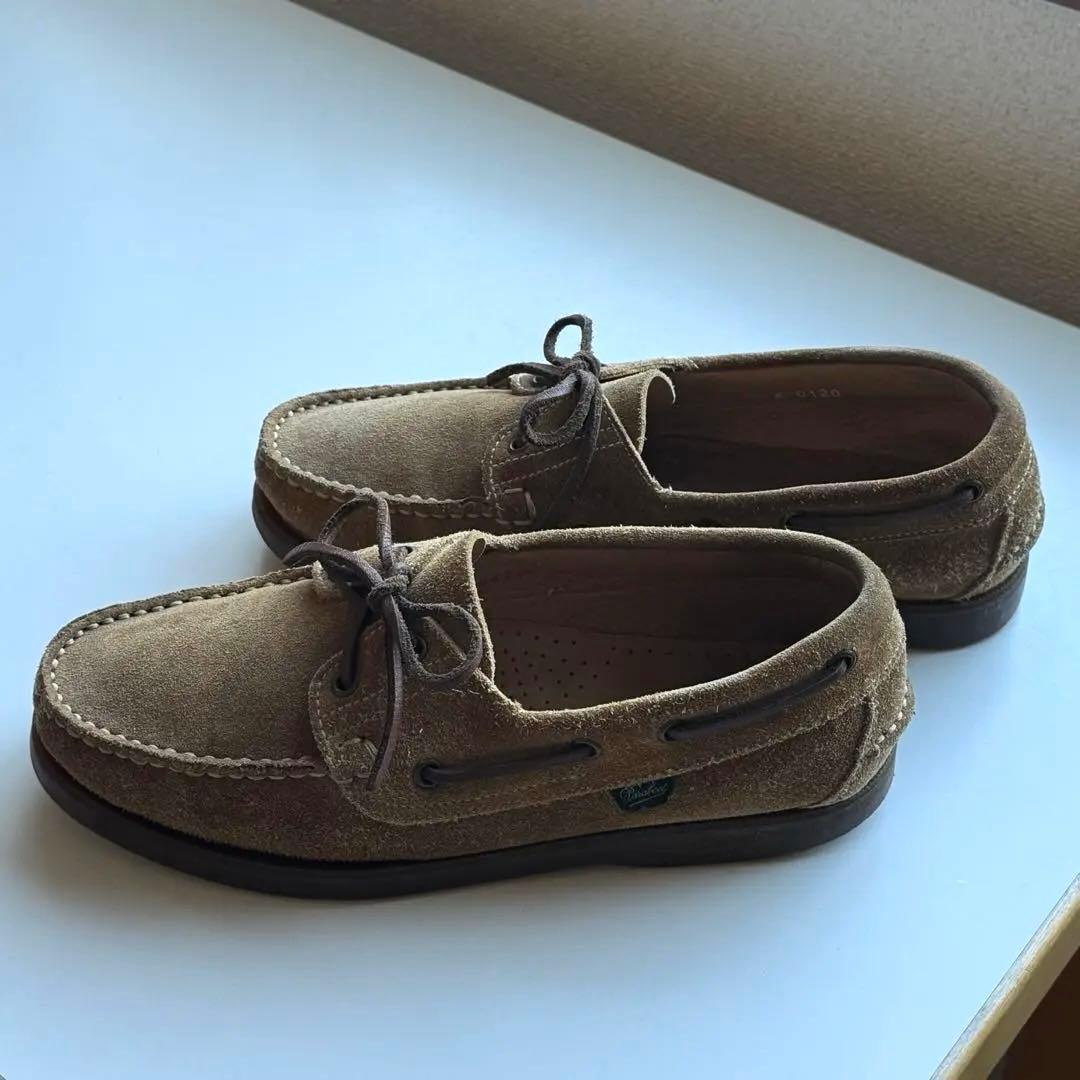 [美品]Paraboots BARTH モカシン　スエード