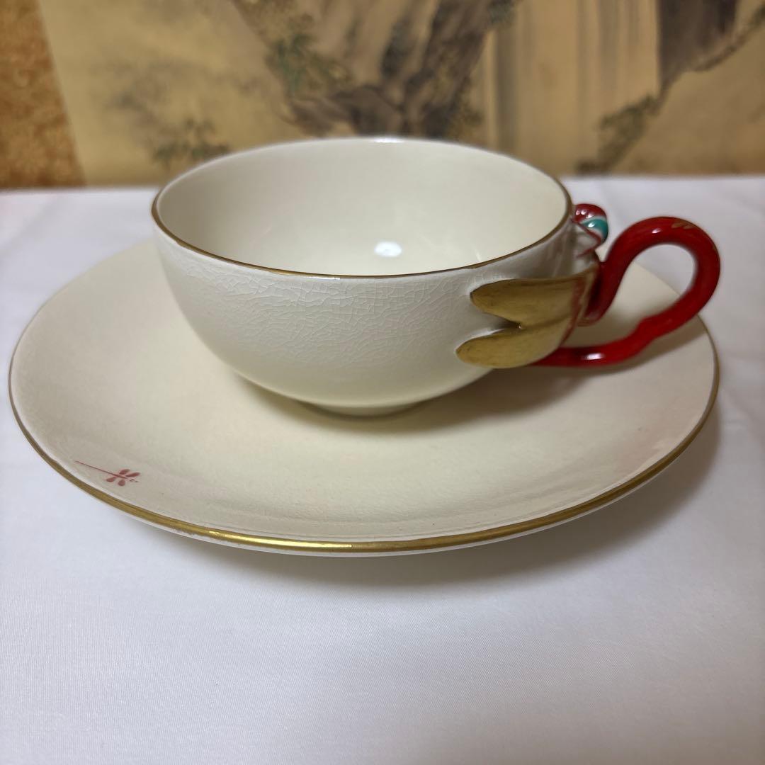 15代 沈壽官 薩摩蜻蛉ティーカップ　本物保証　 共箱　琹 2セット