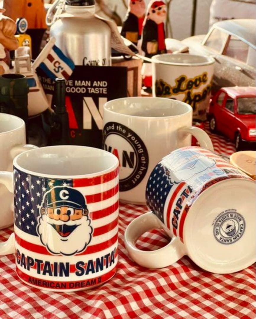 希少！キャプテンサンタ 初代陶器製マグカップ、アメリカン