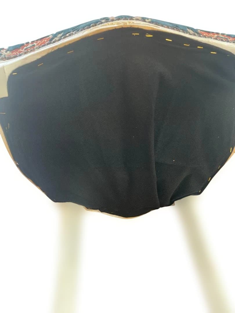 金華山織 猫脚 イタリア　ダイニングチェア ホワイト　 アンティーク　12c07