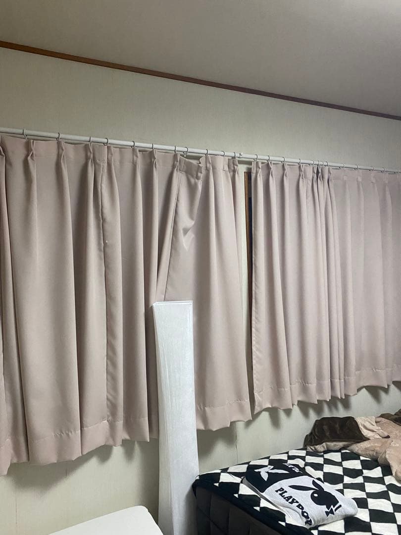 希少♦️ヴィンテージ♦️高級 オーダー ドレープカーテン♦️防炎 ２枚セット♦️送料込