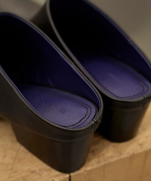 靴 todayful Squaretoe Leather Sabot 38