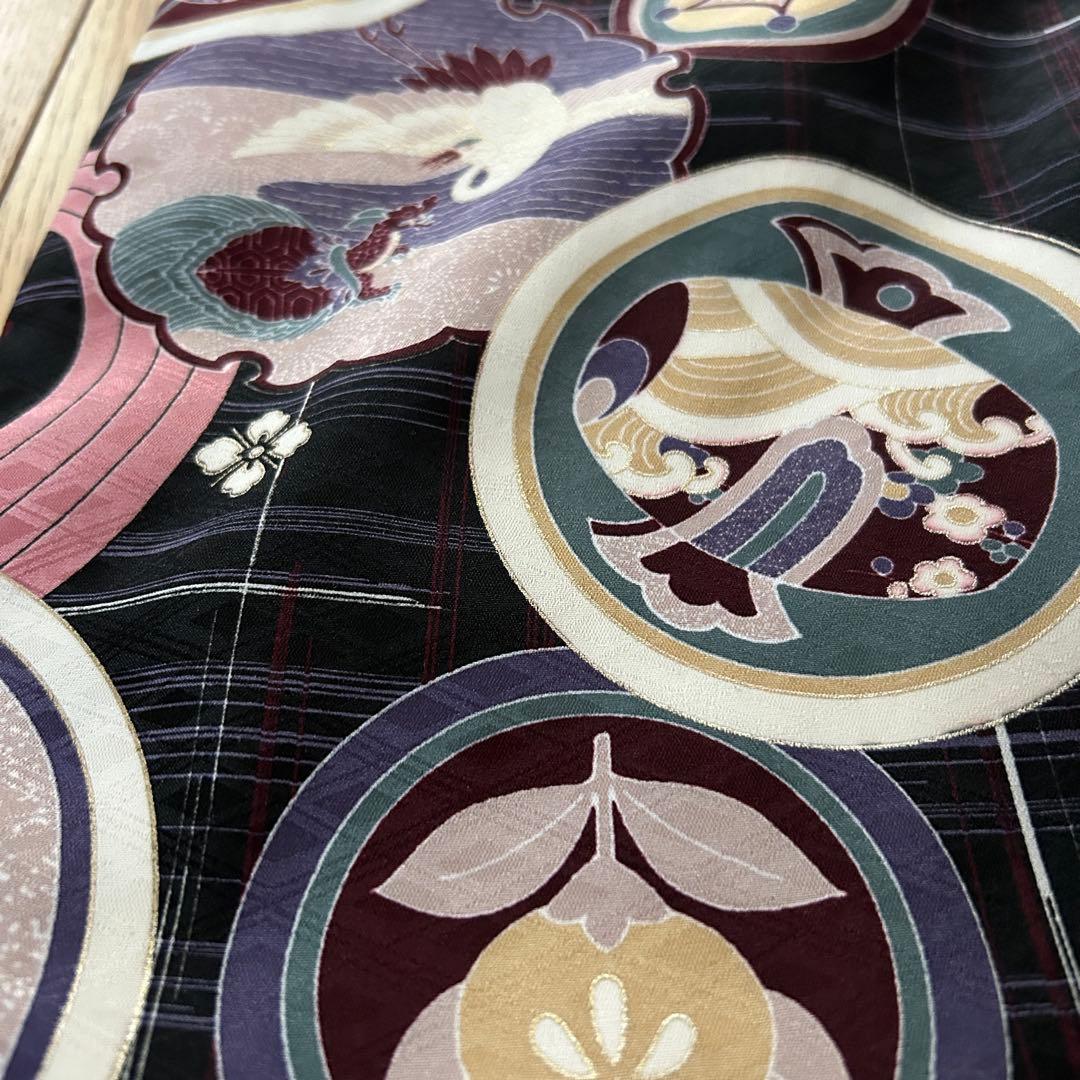 希少 着付け不要！3歳用羽織袴セット　かんたん袴　紫