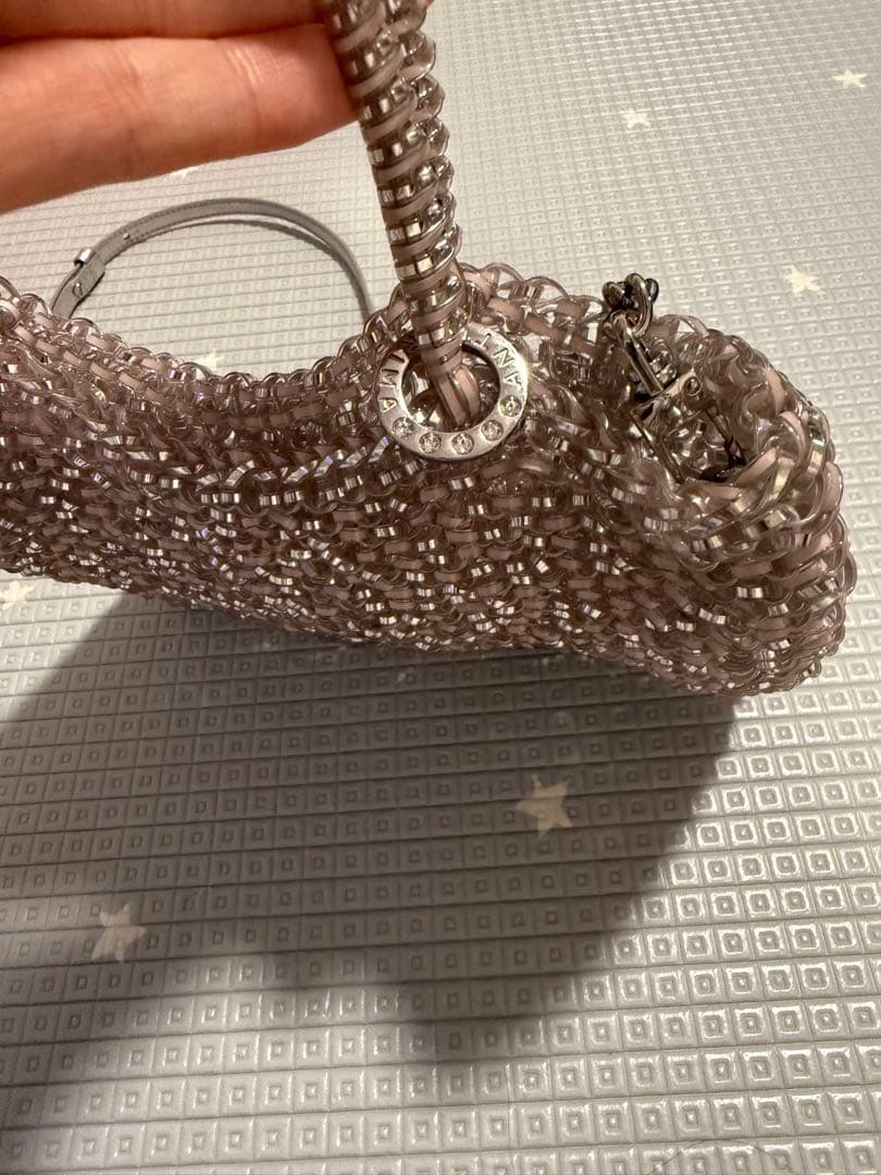 アンテプリマ ワイヤーバッグ スタンダード ミニアトゥーラ　ピンクシルバー