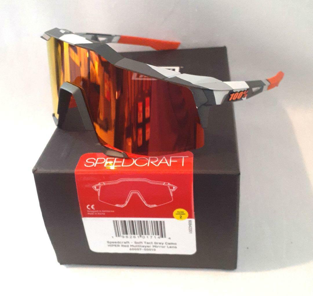 100% SPEEDCRAFT Grey Camo ワンハンドレッド サングラス