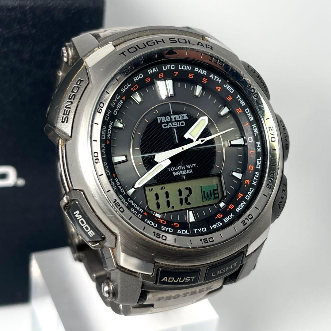 【希少/稼働品】カシオ プロトレック PRW-5100T ソーラー アナデジ
