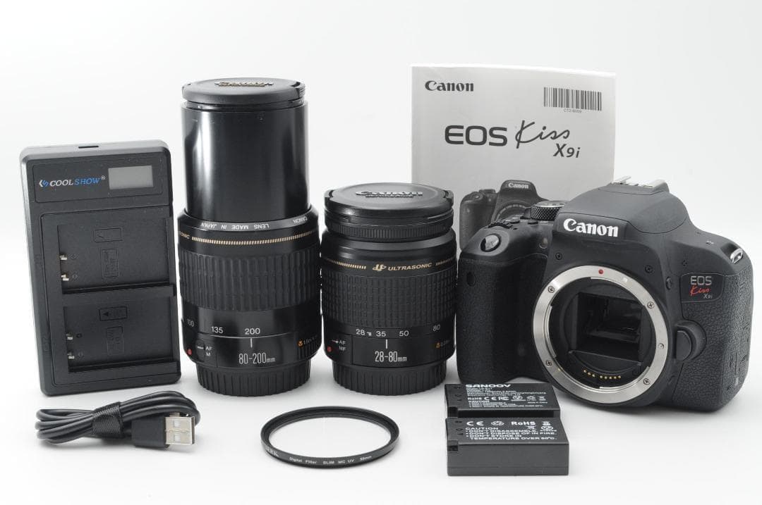 ▲ほぼ新品▲新春初売りSALE▲ Canon EOS Kiss x9i ダブル