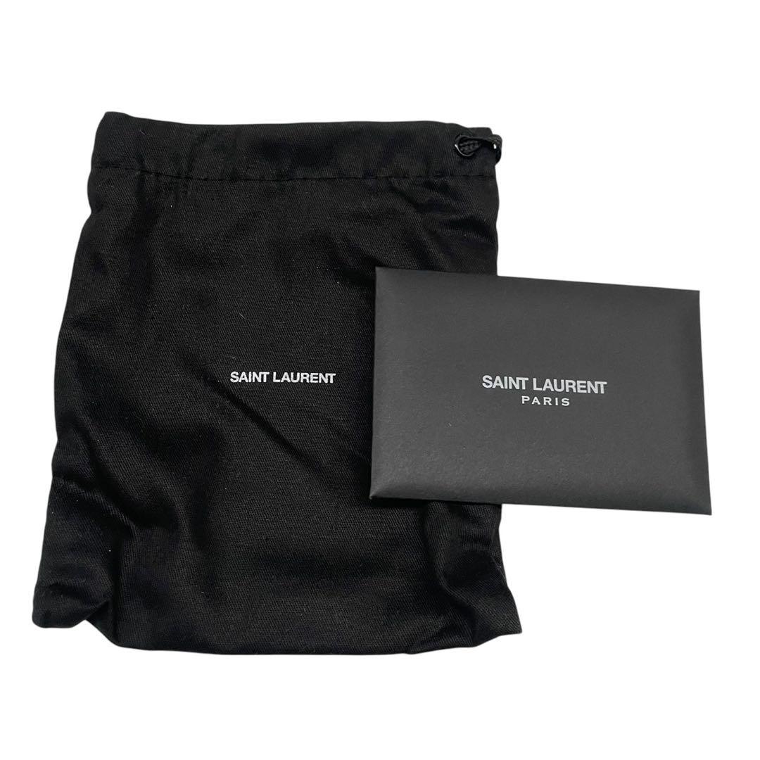 極美品✨サンローラン カードケース YSL カサンドラ キャビアスキン 黒